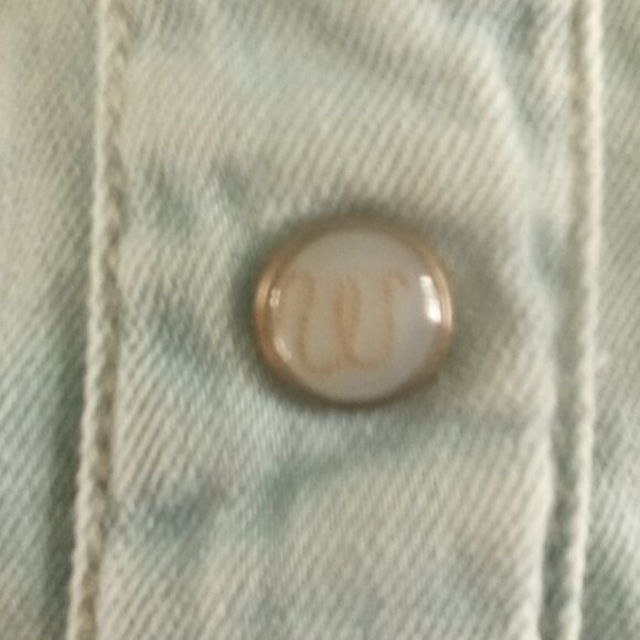 Vintage Wrangler Cactus Embroidered front and back pearl snap denim shirt XL - Picture 7 of 10